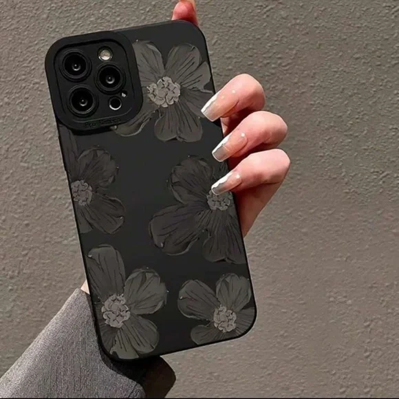 iPhone 16 Pro Max - Floral Black Phone Case - Picture 4 of 5